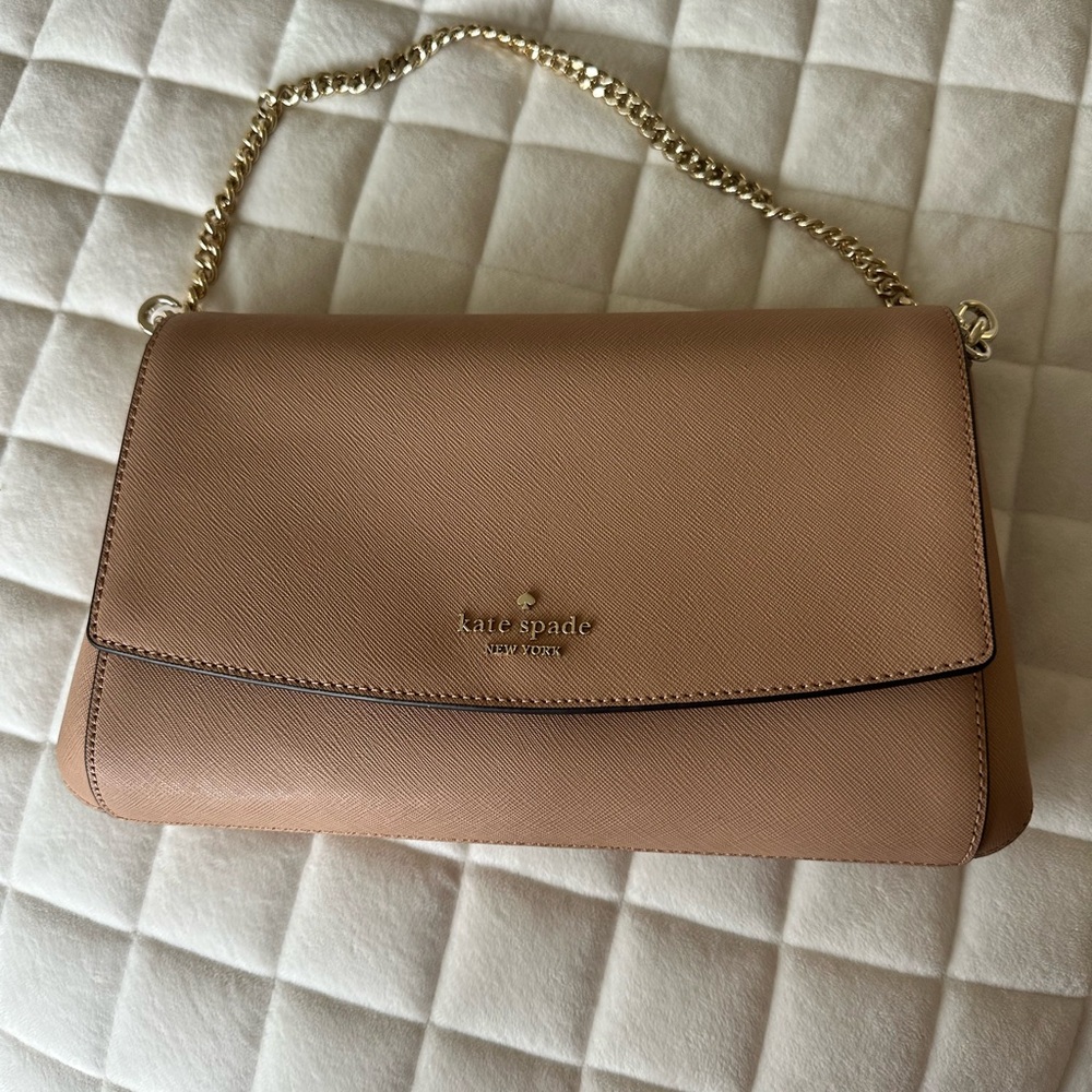 Kate Spade laurel way greer crossbody bag, light fawn, used just once